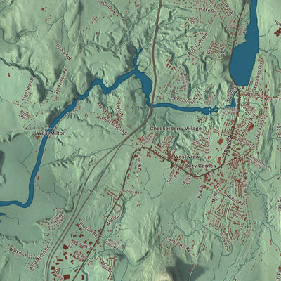 Street and neighborhood detail from the Milton, Vermont map