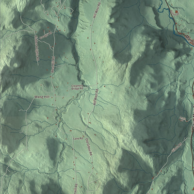 Street and neighborhood detail from the Montgomery, Vermont map