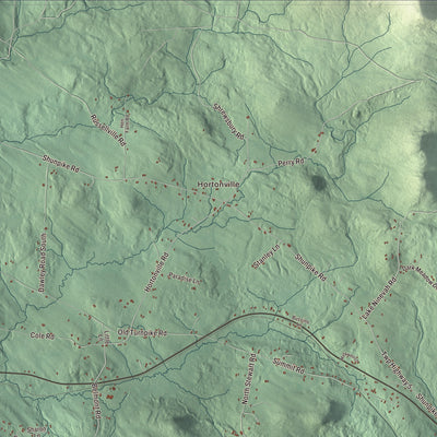 Street and neighborhood detail from the Mount Holly, Vermont map