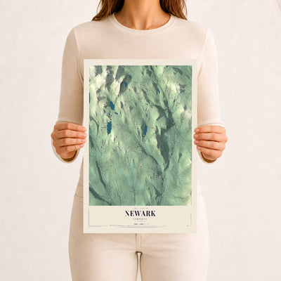 Newark, Vermont map print - 12 x 18 archival matte print