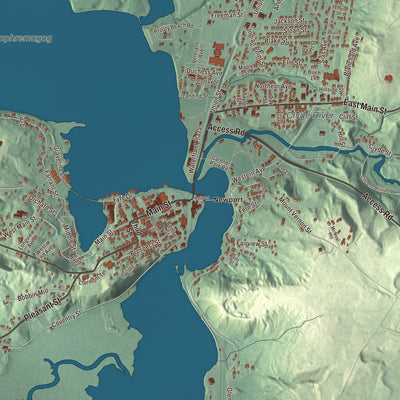 Street and neighborhood detail from the Newport Town, Vermont map