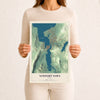 Map of Newport Town, Vermont, 12 x 18 inch unframed archival matte print