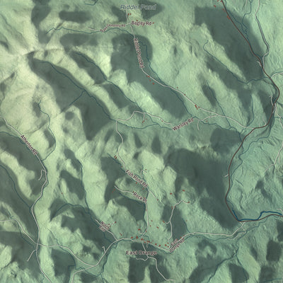 Street and neighborhood detail from the Orange, Vermont map