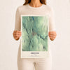 Map of Orleans, Vermont, 12 x 18 inch unframed archival matte print