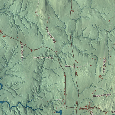 Street and neighborhood detail from the Orwell, Vermont map