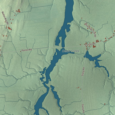 Street and neighborhood detail from the Panton, Vermont map