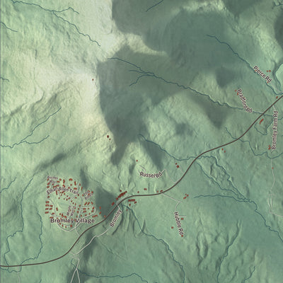 Street and neighborhood detail from the Peru, Vermont map