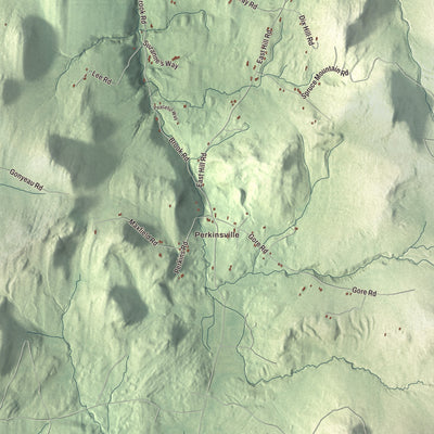 Street and neighborhood detail from the Plainfield, Vermont map