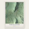 Pownal Center, Vermont map print, the full design