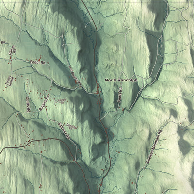 Street and neighborhood detail from the Randolph, Vermont map