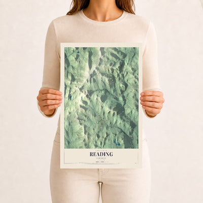 Reading, Vermont map print - 12 x 18 archival matte print