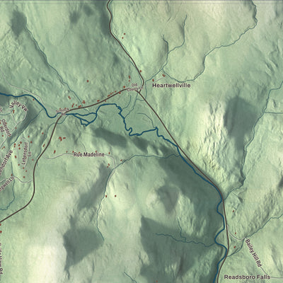 Street and neighborhood detail from the Readsboro, Vermont map