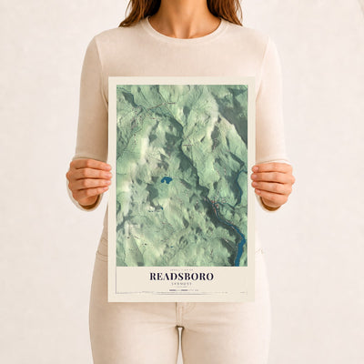 Readsboro, Vermont map print - 12 x 18 archival matte print