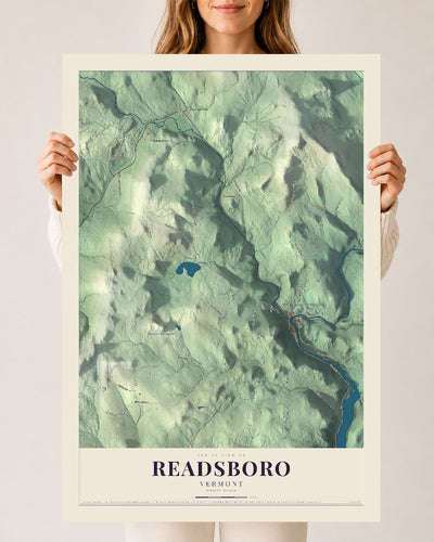 Readsboro, Vermont map print - 24 x 36 archival matte print