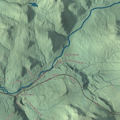 Street and neighborhood detail from the Richford, Vermont map