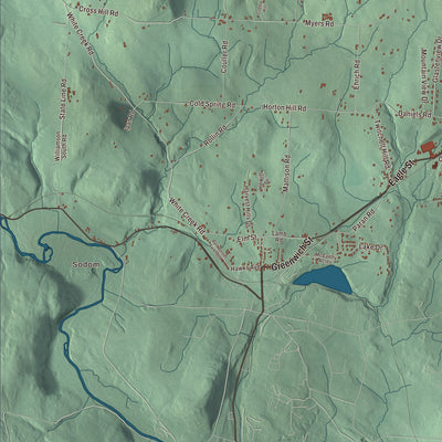 Street and neighborhood detail from the Shaftsbury, Vermont map