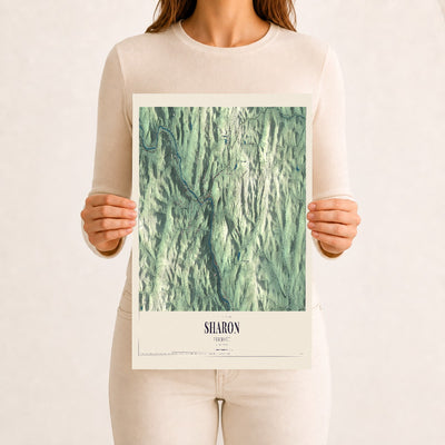 Sharon, Vermont map print - 12 x 18 archival matte print