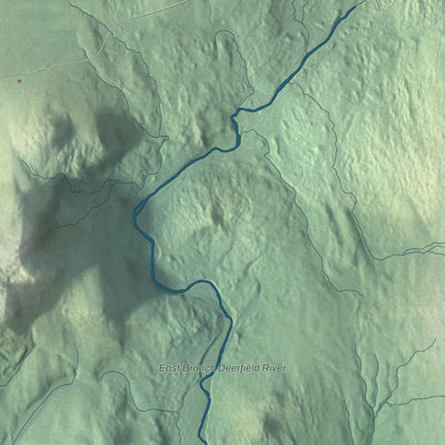 Terrain and local geography detail from the Somerset, Vermont map