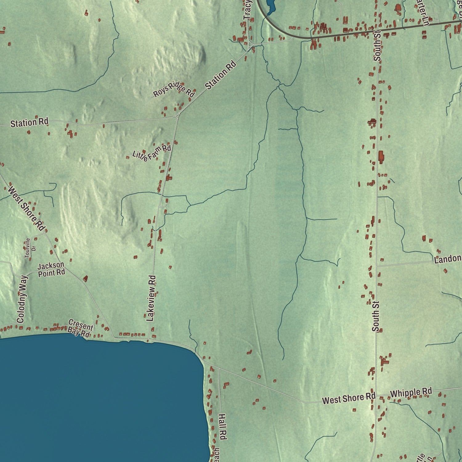 Street and neighborhood detail from the South Hero, Vermont map