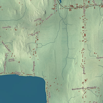 Street and neighborhood detail from the South Hero, Vermont map