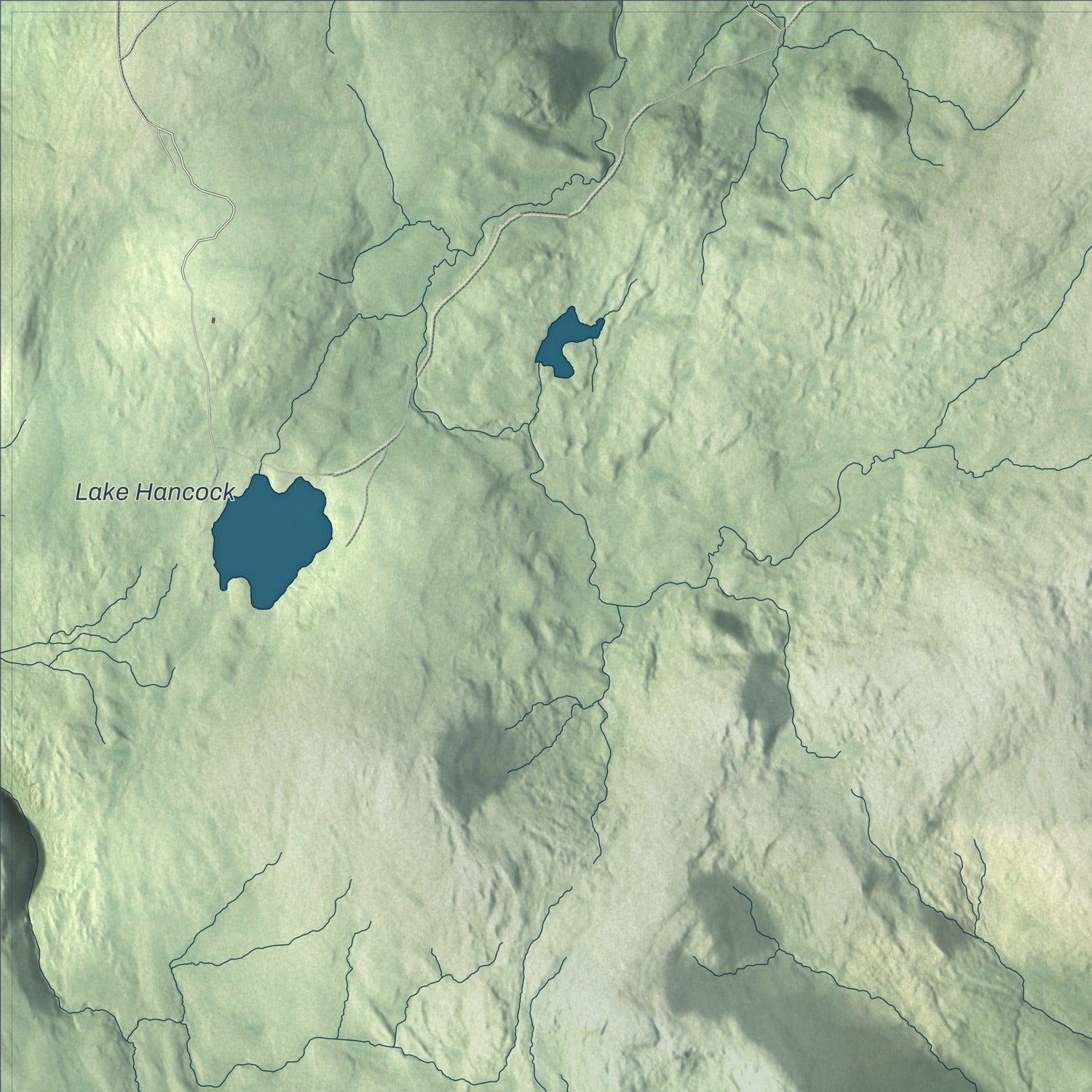 Terrain and local geography detail from the Stamford, Vermont map