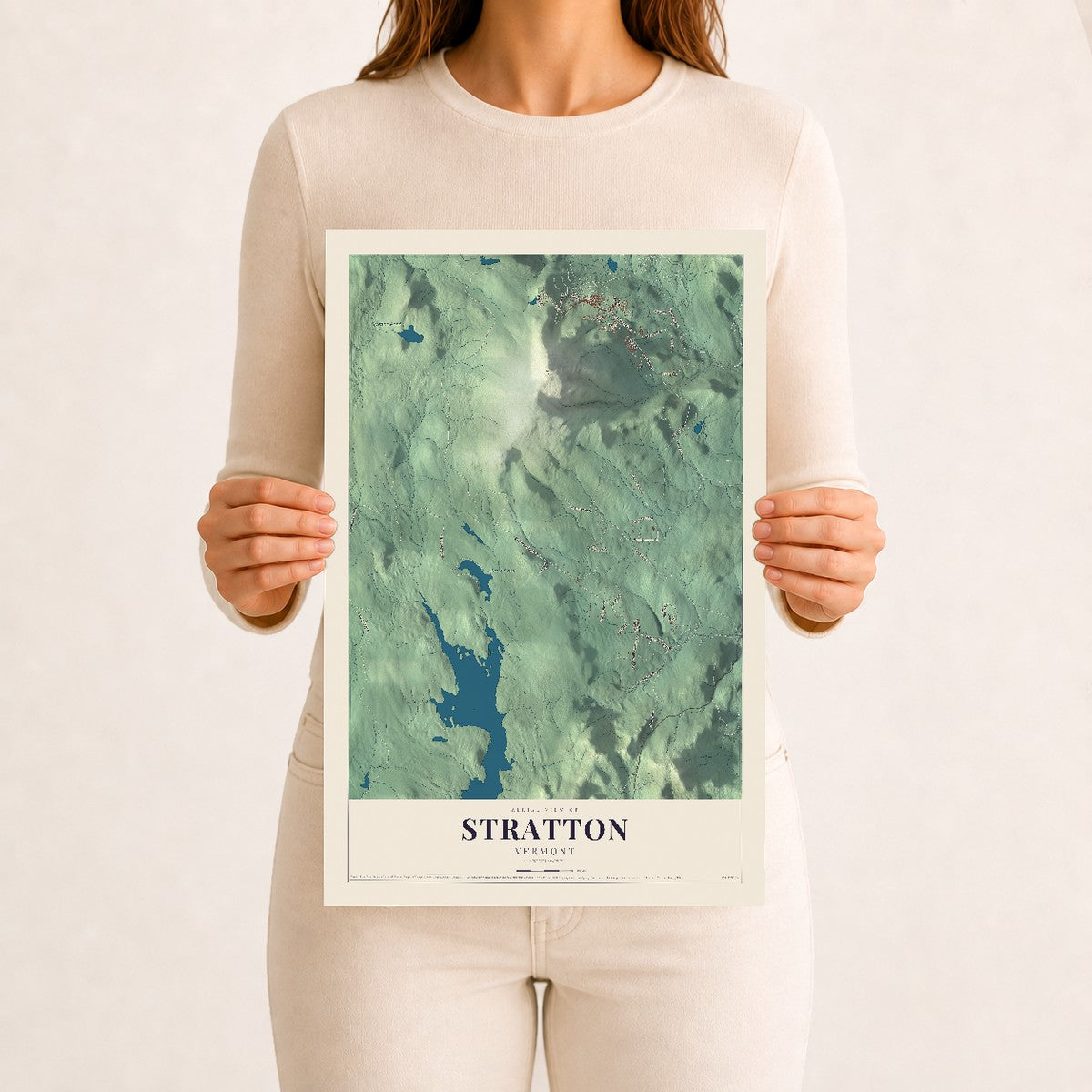Stratton, Vermont map print - 12 x 18 archival matte print