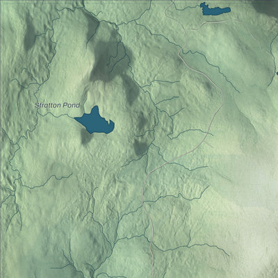 Terrain and local geography detail from the Stratton, Vermont map
