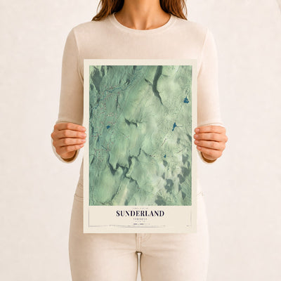 Sunderland, Vermont map print - 12 x 18 archival matte print