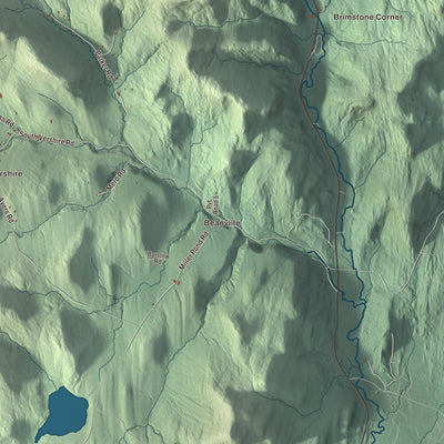 Street and neighborhood detail from the Vershire, Vermont map