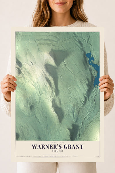 Warner's Grant, Vermont map print - 18 x 24 archival matte print