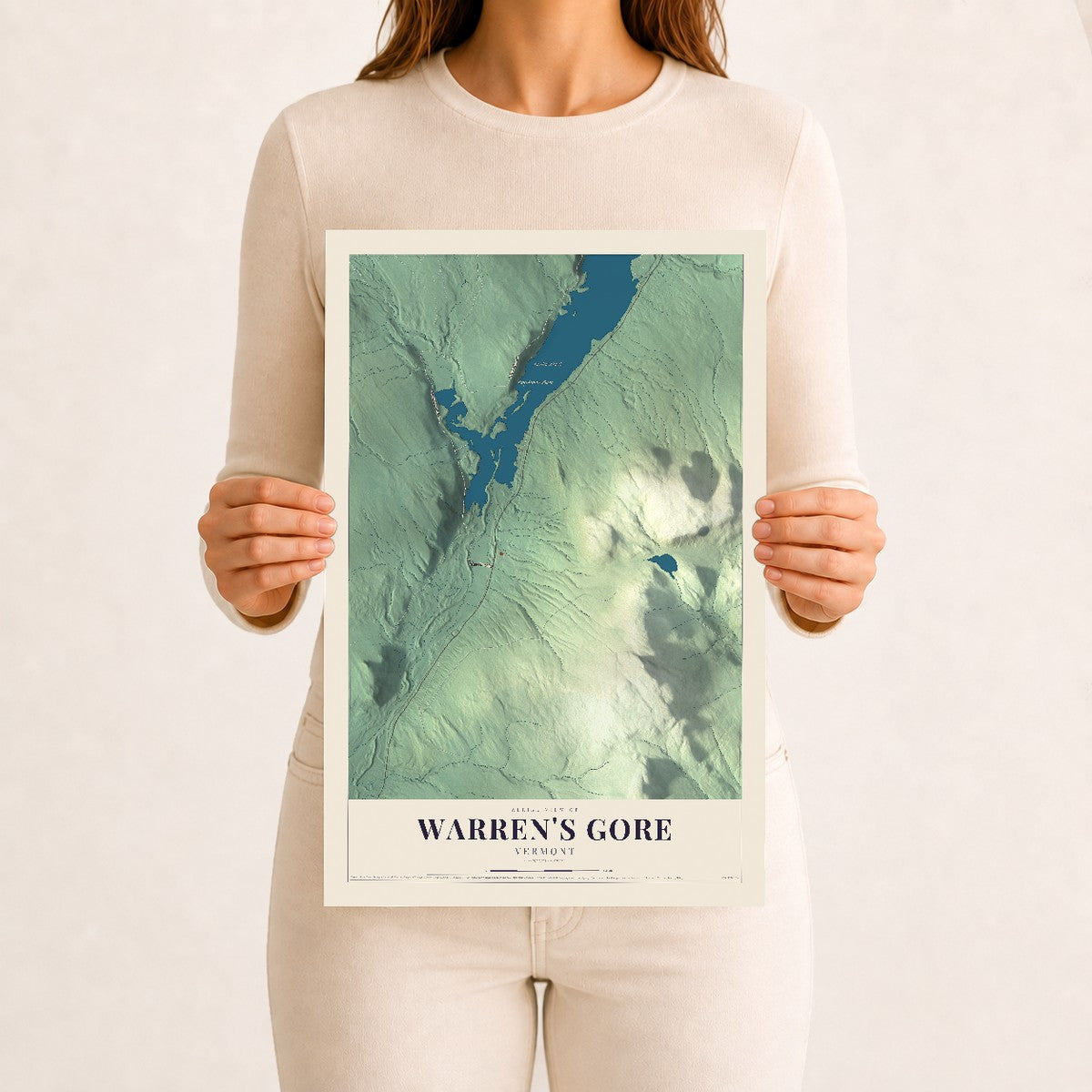 Warren's Gore, Vermont map print - 12 x 18 archival matte print