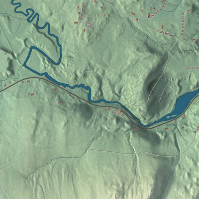 Street and neighborhood detail from the Wells River, Vermont map