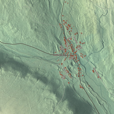 Street and neighborhood detail from the West Burke, Vermont map