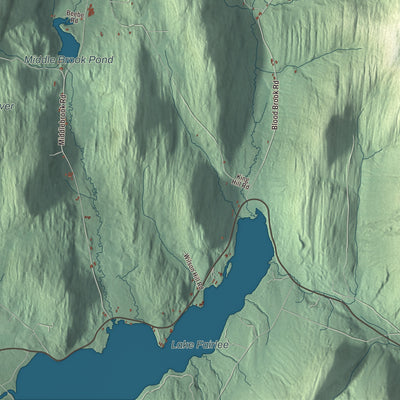 Terrain and local geography detail from the West Fairlee, Vermont map