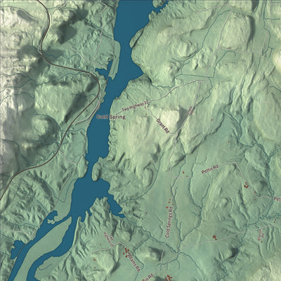 Street and neighborhood detail from the West Haven, Vermont map