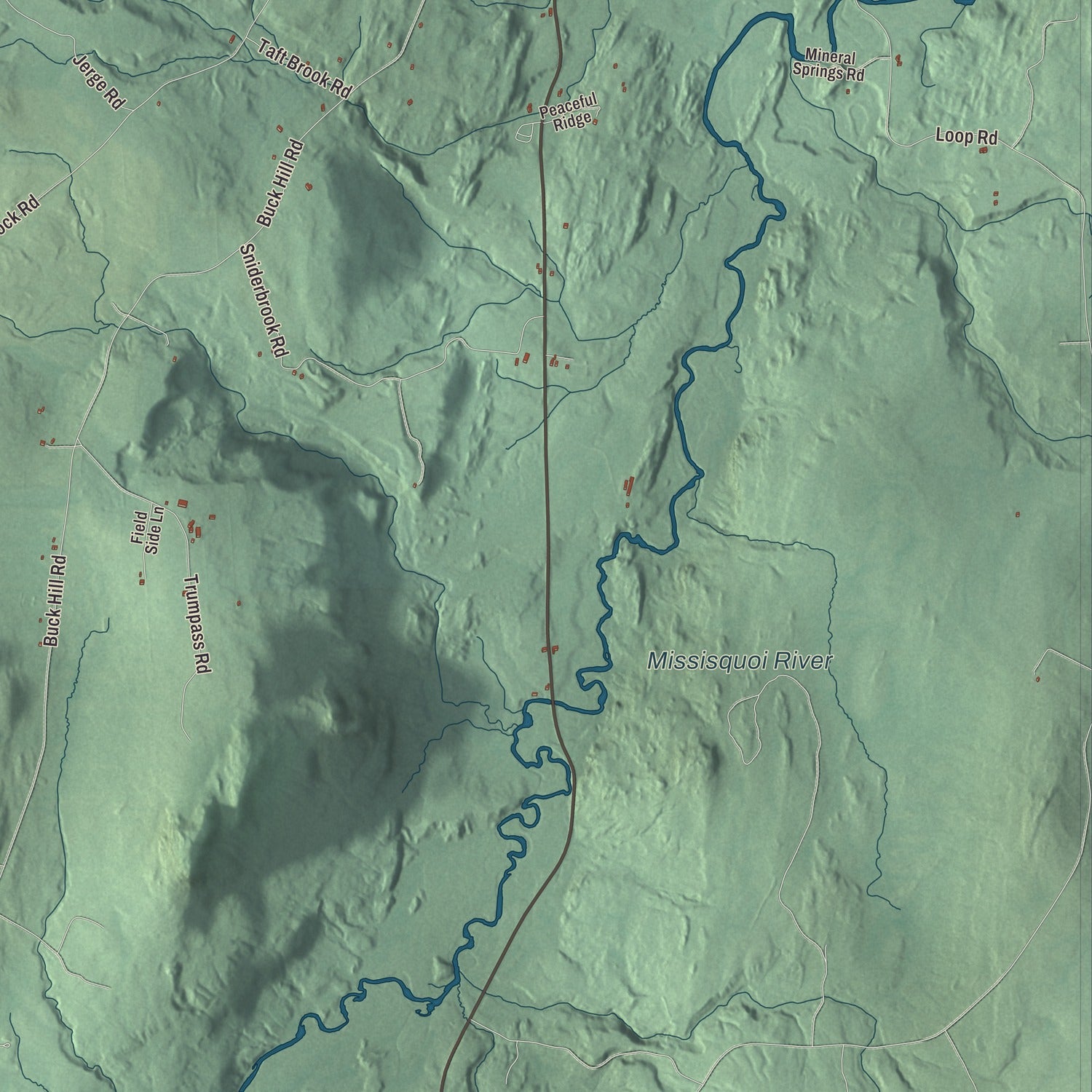 Street and neighborhood detail from the Westfield, Vermont map