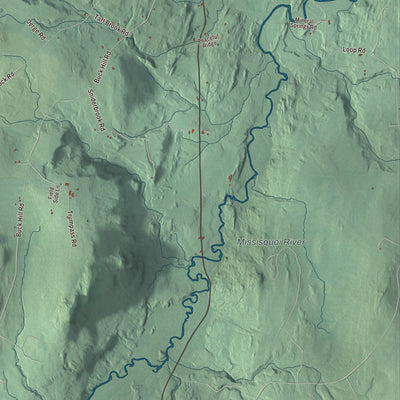 Street and neighborhood detail from the Westfield, Vermont map