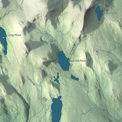 Terrain and local geography detail from the Westmore, Vermont map
