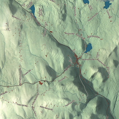 Street and neighborhood detail from the Whitingham, Vermont map