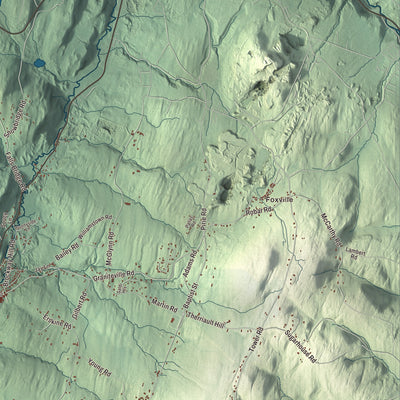 Street and neighborhood detail from the Williamstown, Vermont map