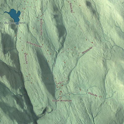 Street and neighborhood detail from the Windham, Vermont map