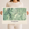 Map of Woodford, Vermont, 12 x 18 inch unframed archival matte print