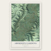 Aberdeen Gardens, Washington map print, the full design