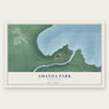Amanda Park, Washington map print, the full design
