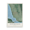 Map of Beaux Arts Village, Washington, 12 x 18 inch unframed archival matte print