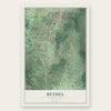 Bethel, Washington map print, the full design