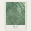 Bryant, Washington map print, the full design