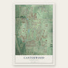 Canterwood, Washington map print, the full design