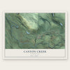 Canyon Creek, Washington map print, the full design