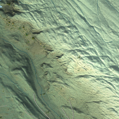Close-up of the map of Canyon Creek, Washington print showing street and building detail